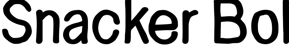 Snacker Bold cкачати шрифт безкоштовно